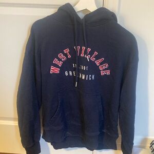 Navy blue garage west village hoodie